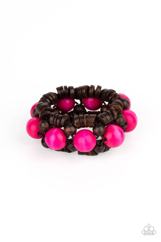 Tropical Temptations - Pink - Paparazzi Bracelet Image