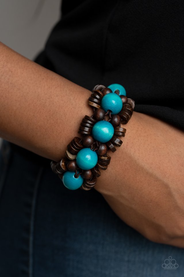 Tropical Temptations - Blue - Paparazzi Bracelet Image
