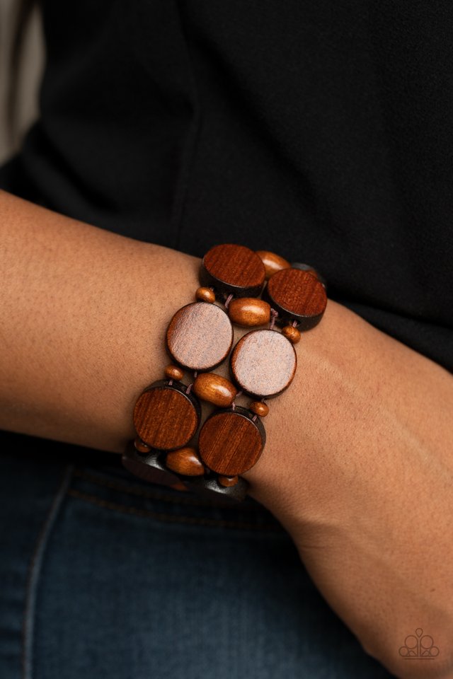 ​Beach Bravado - Brown - Paparazzi Bracelet Image