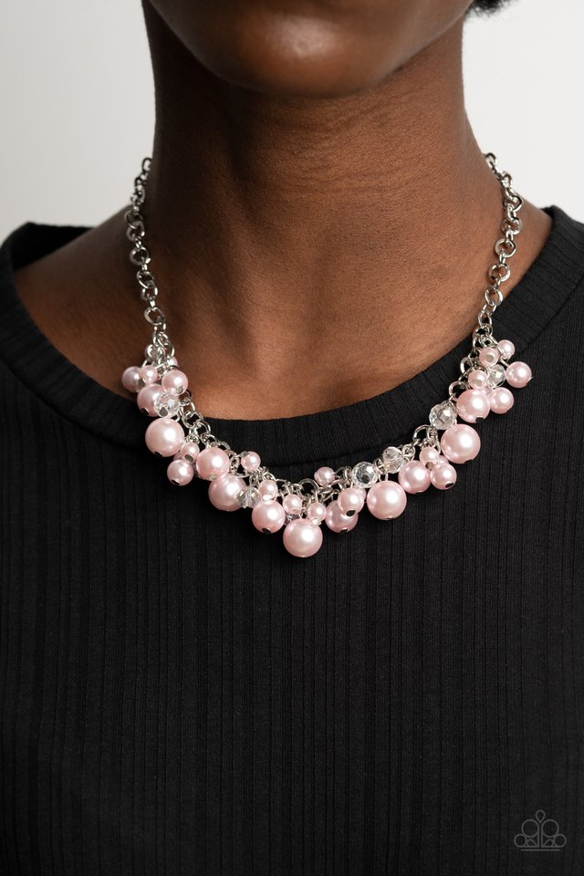 Positively PEARL-escent - Pink - Paparazzi Necklace Image