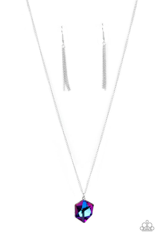 ​Stellar Serenity - Purple - Paparazzi Necklace Image