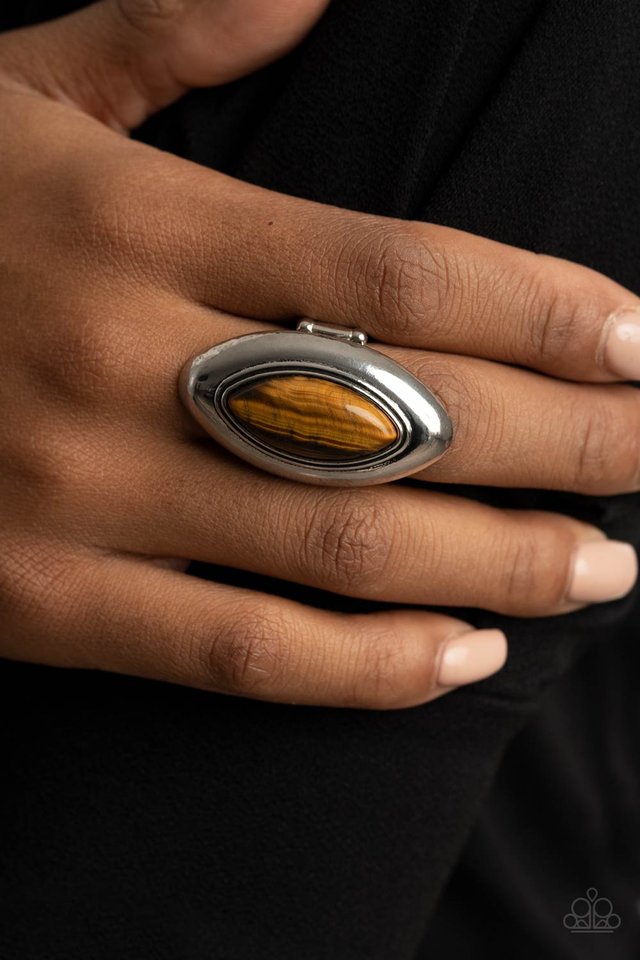 Sahara Seer - Brown - Paparazzi Ring Image