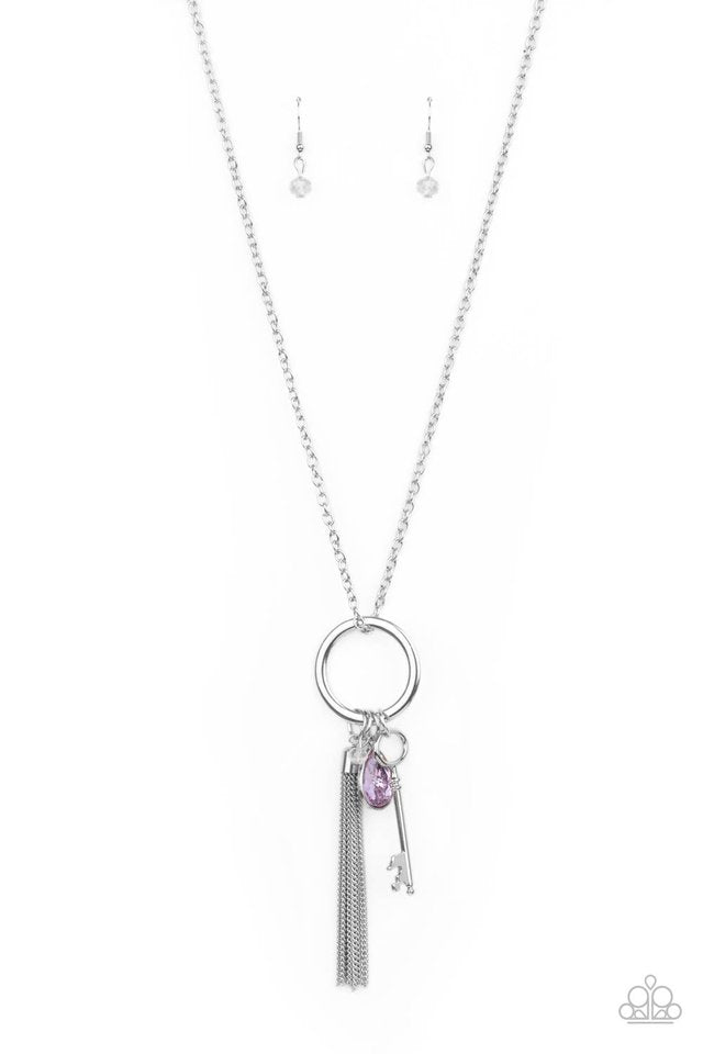 Unlock Your Sparkle - Purple - Paparazzi Necklace Image