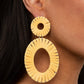 ​Foxy Flamenco - Yellow - Paparazzi Earring Image