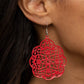 Mediterranean Eden - Red - Paparazzi Earring Image