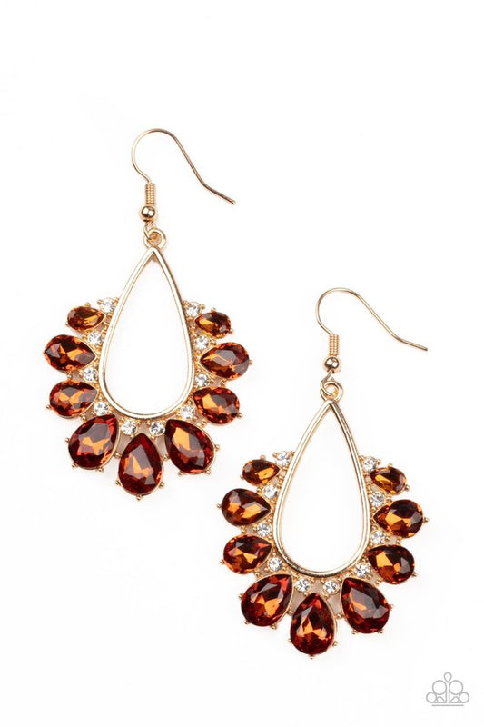 Two Can Play That Game - Brown - Paparazzi Earring Image