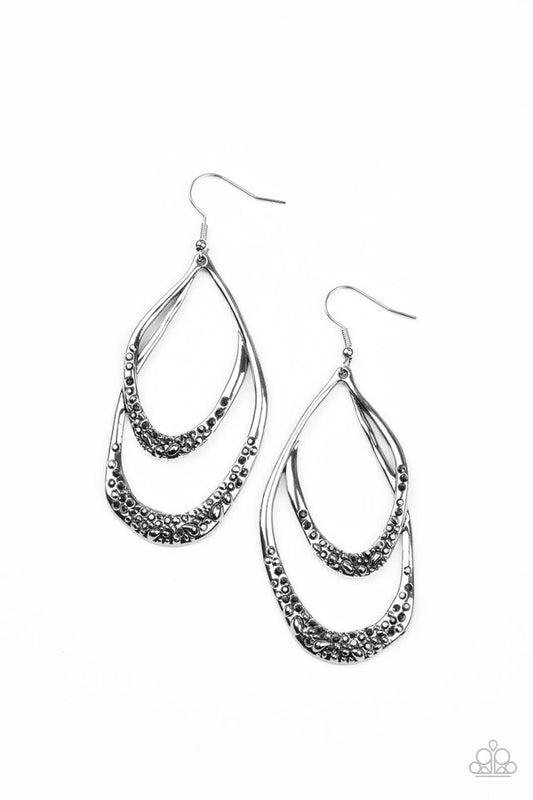 Beyond Your GLEAMS - Silver - Paparazzi Earring Image