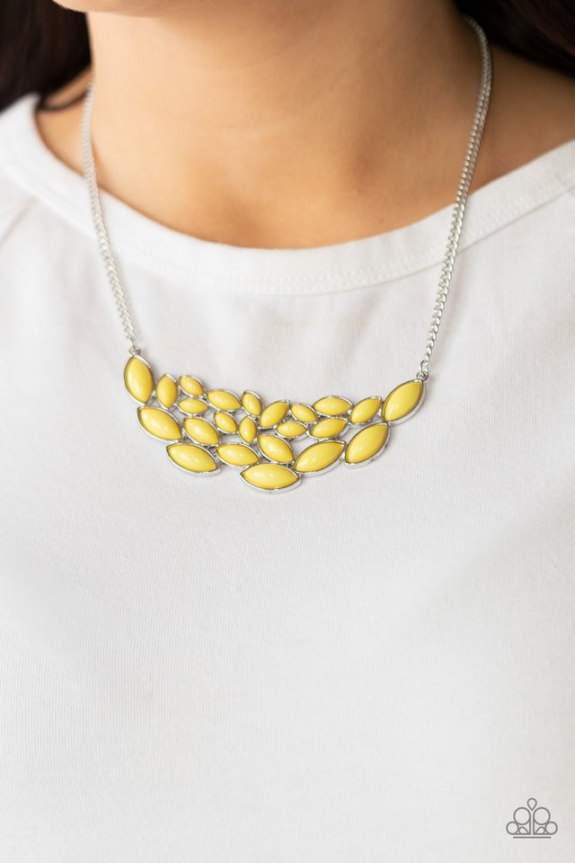 Eden Escape - Yellow - Paparazzi Necklace Image