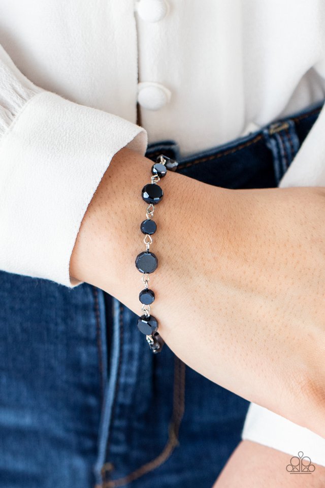 Colorfully Cosmic​ - Blue - Paparazzi Bracelet Image