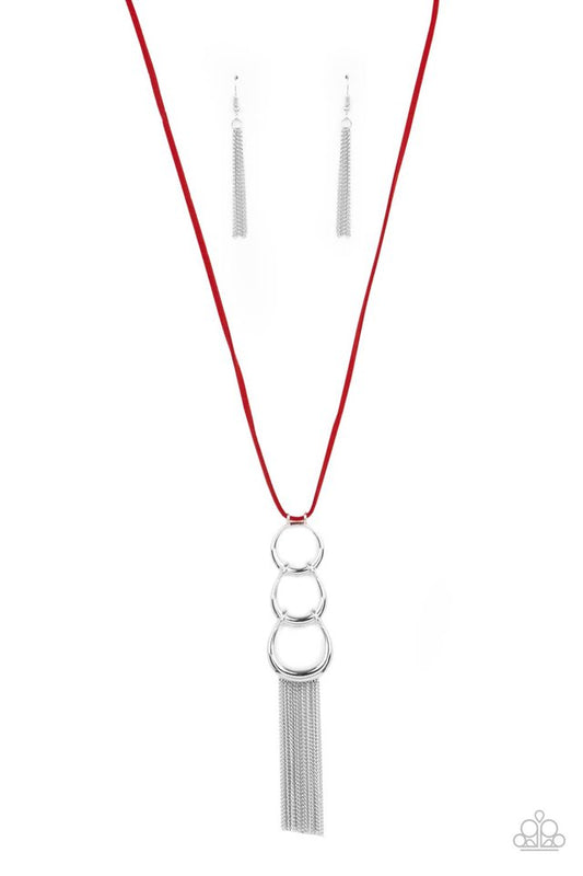 Industrial Conquest - Red - Paparazzi Necklace Image
