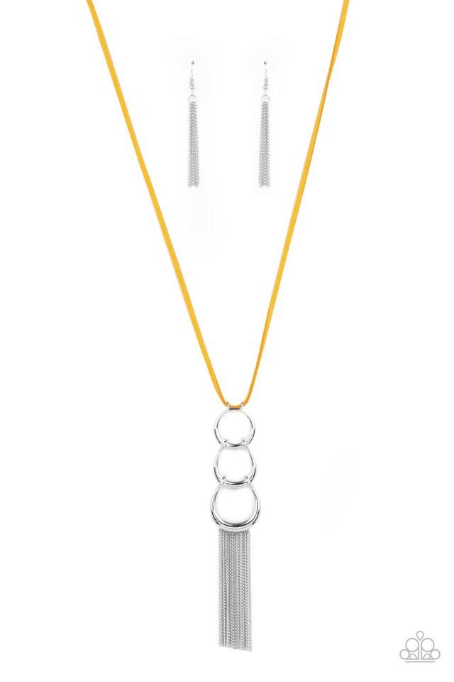 Industrial Conquest - Yellow - Paparazzi Necklace Image