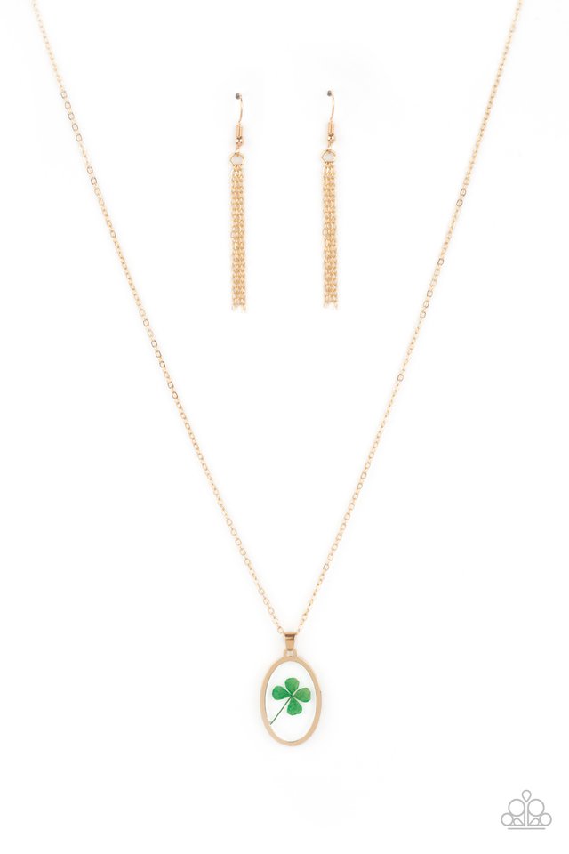 Make Your Own Luck - Gold - Paparazzi Necklace Image