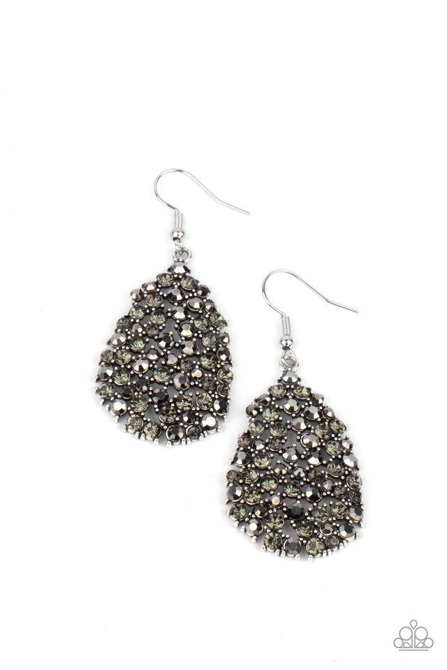 ​Daydreamy Dazzle - Silver - Paparazzi Earring Image