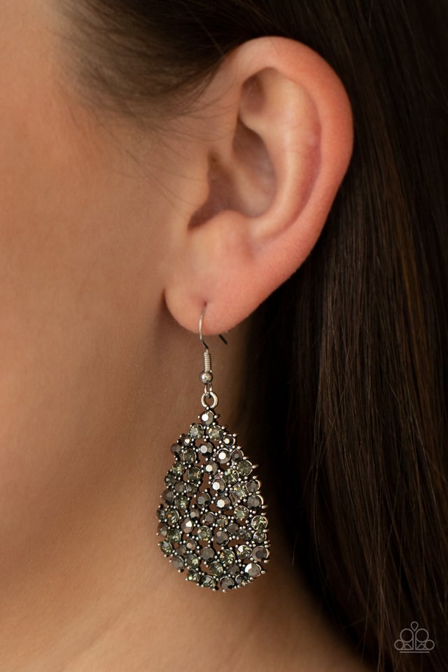 ​Daydreamy Dazzle - Silver - Paparazzi Earring Image
