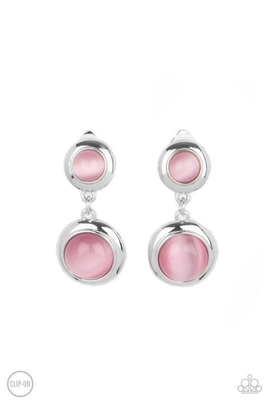 Subtle Smolder - Pink - Paparazzi Earring Image