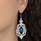 Rhinestone Renaissance - Blue - Paparazzi Earring Image