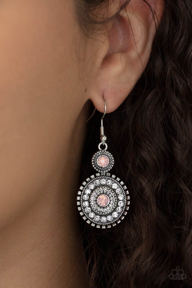 Opulent Outreach - Pink - Paparazzi Earring Image