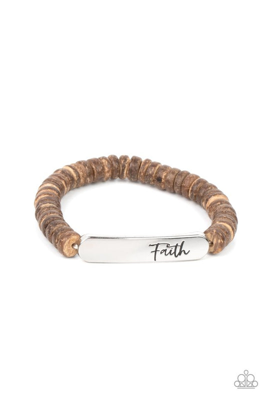 Full Faith - Brown - Paparazzi Bracelet Image