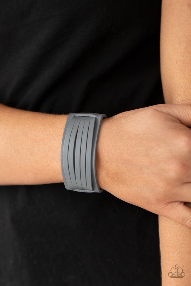 Ride In Style - Silver - Paparazzi Bracelet Image