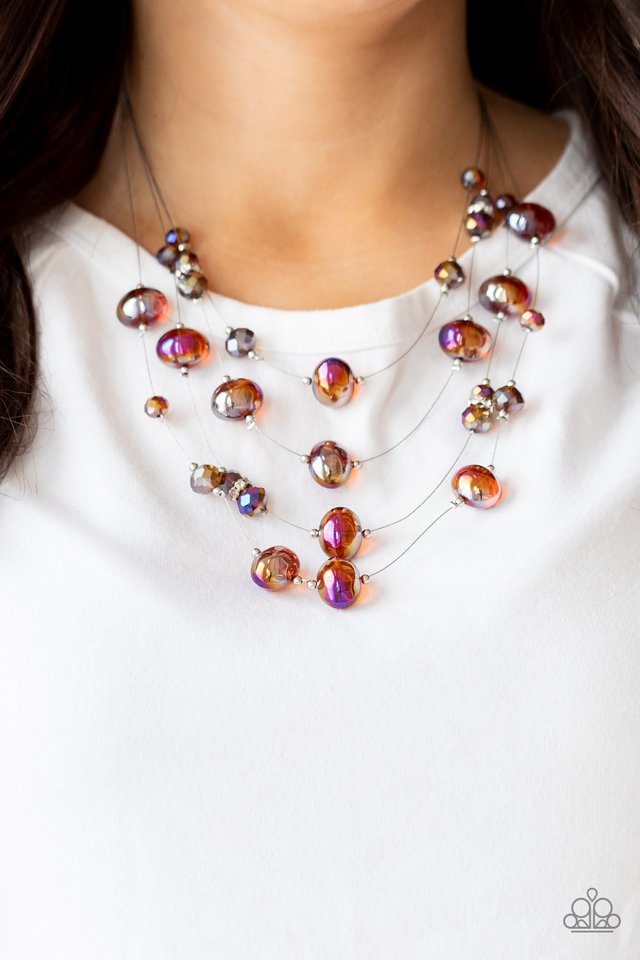 Cosmic Real Estate - Brown - Paparazzi Necklace Image
