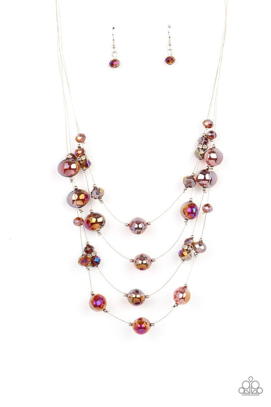 Cosmic Real Estate - Brown - Paparazzi Necklace Image