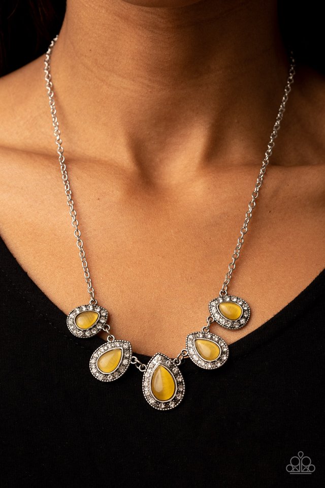 ​Everlasting Enchantment - Yellow - Paparazzi Necklace Image