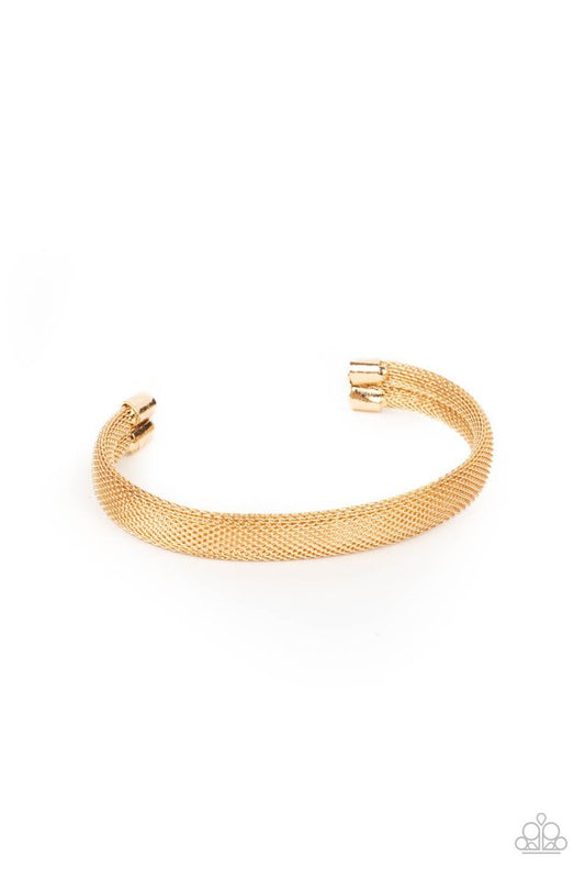 Ready, Willing, and CABLE - Gold - Paparazzi Bracelet Image