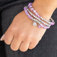 Glacial Glimmer - Purple - Paparazzi Bracelet Image
