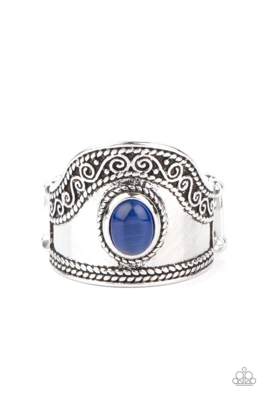 Dreamy Definition - Blue - Paparazzi Ring Image