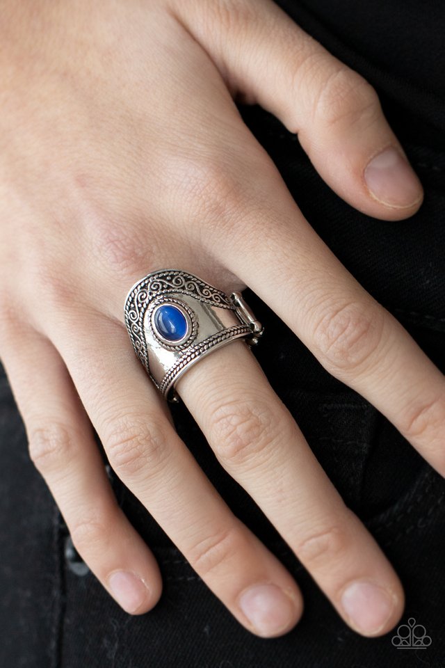 Dreamy Definition - Blue - Paparazzi Ring Image