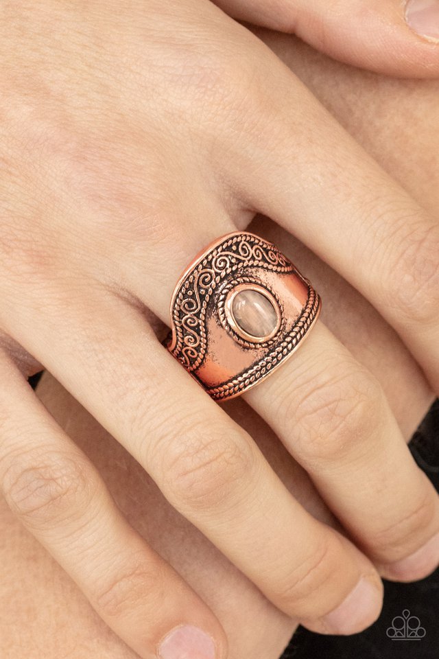 Dreamy Definition - Copper - Paparazzi Ring Image