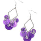 Pomp And Circumstance - Purple - Paparazzi Earring Image