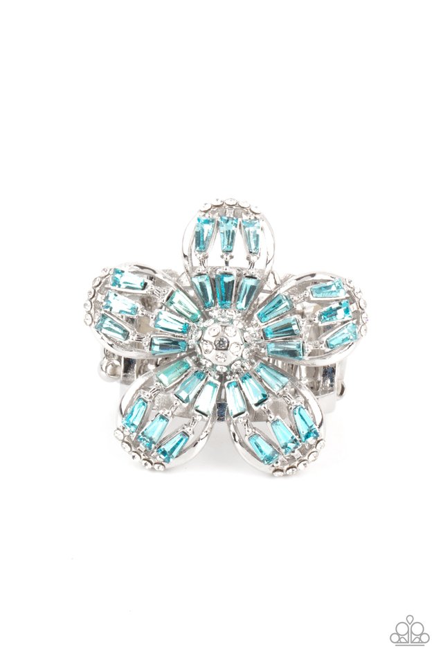 Botanical Ballroom - Blue - Paparazzi Ring Image