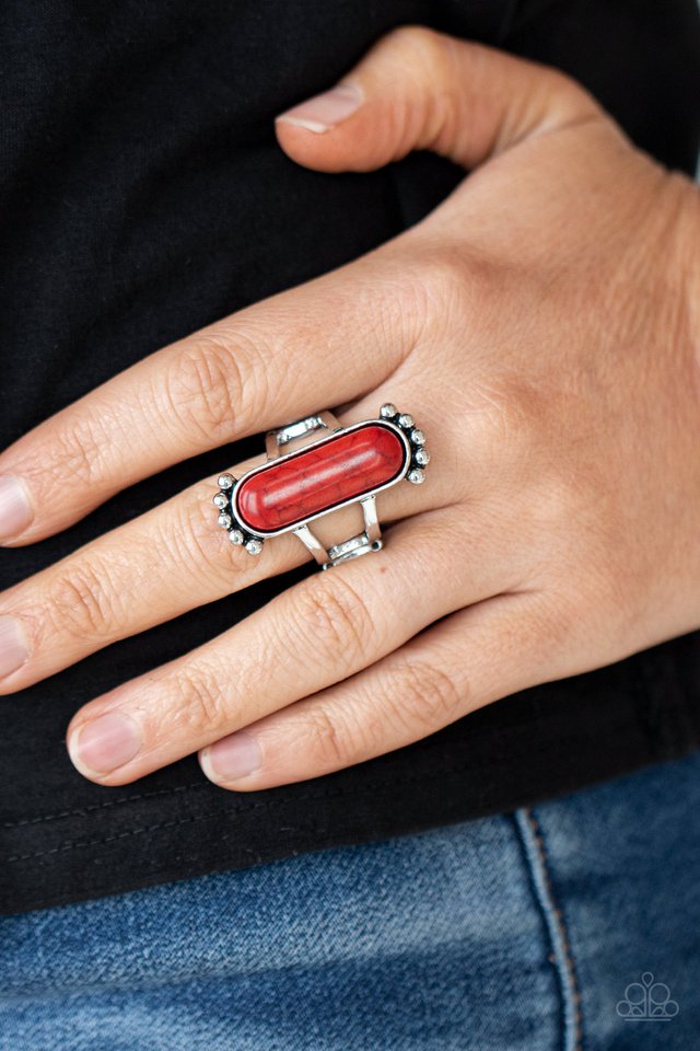 ​​​Ranch Relic - Red - Paparazzi Ring Image