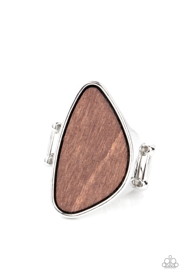 ​Perfectly Petrified - Brown - Paparazzi Ring Image