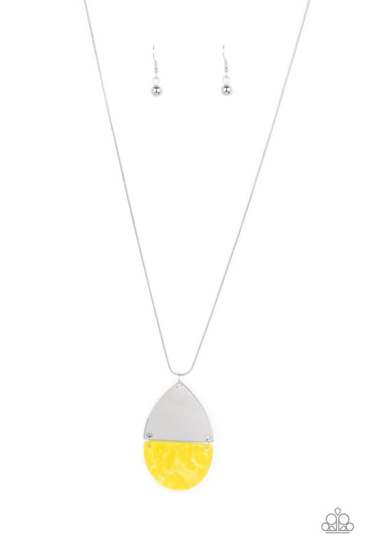 ​Rainbow Shores - Yellow - Paparazzi Necklace Image
