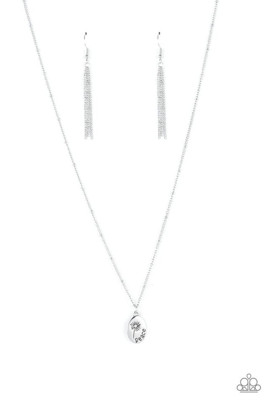 ​Be The Peace You Seek - Silver - Paparazzi Necklace Image