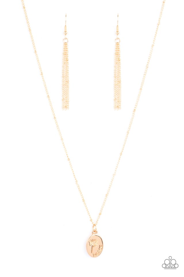 ​Be The Peace You Seek - Gold - Paparazzi Necklace Image