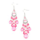 Paid Vacation - Pink - Paparazzi Earring Image