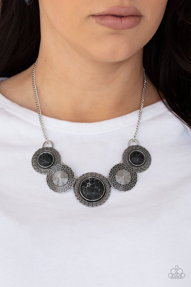 Canyon Cottage - Black - Paparazzi Necklace Image
