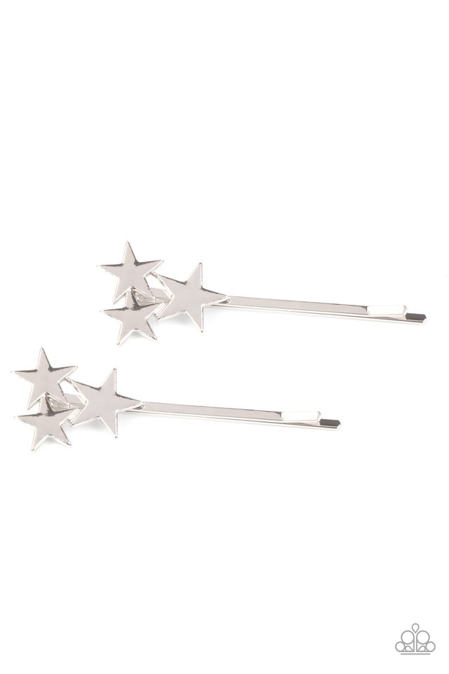 Suddenly Starstruck - Silver - Paparazzi Hair Accessories Image