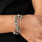 Showy Shimmer - Silver - Paparazzi Bracelet Image