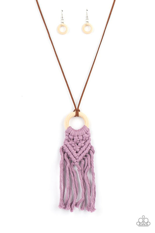 Crafty Couture - Purple - Paparazzi Necklace Image