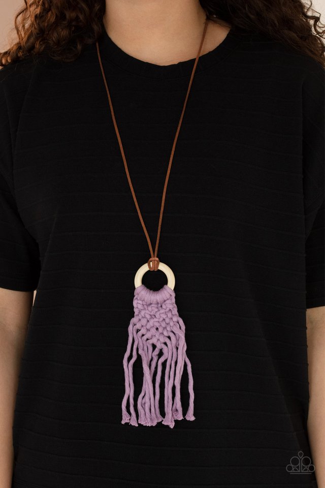 Crafty Couture - Purple - Paparazzi Necklace Image