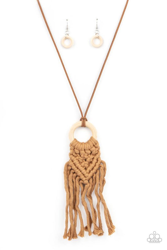 Crafty Couture - Brown - Paparazzi Necklace Image