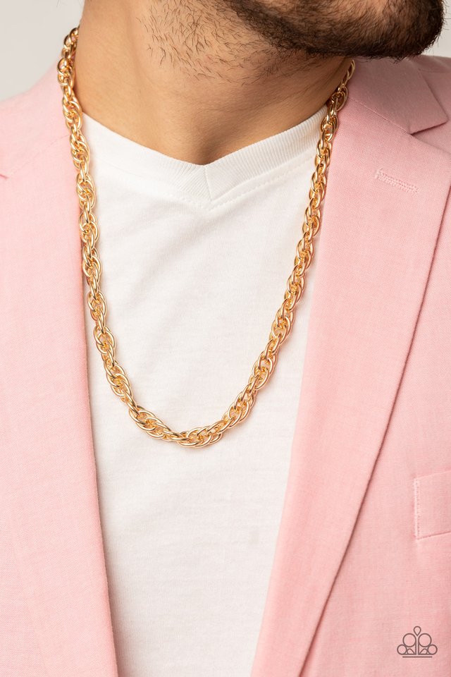 Extra Entrepreneur - Gold - Paparazzi Necklace Image
