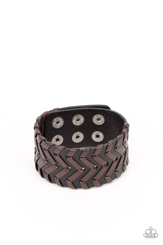 ​Biker Badlands - Black - Paparazzi Bracelet Image
