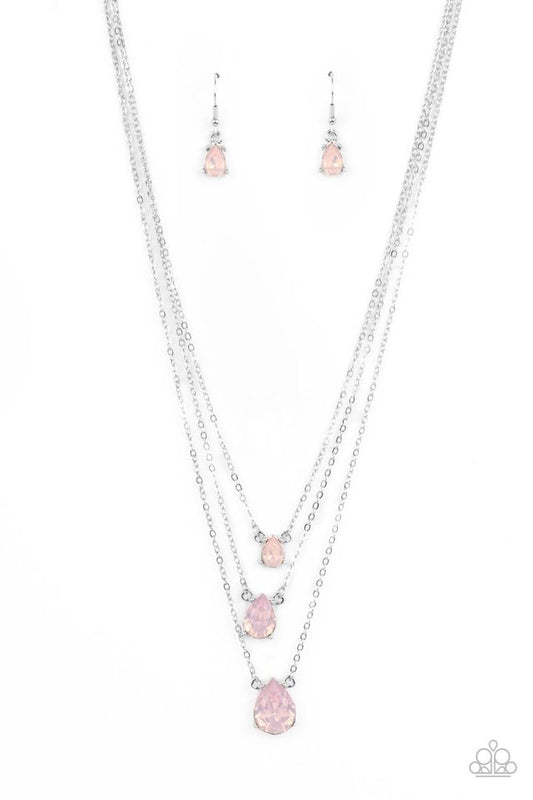 Dewy Drizzle - Pink - Paparazzi Necklace Image