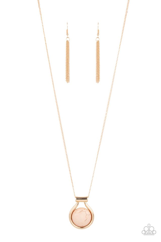 ​Patagonian Paradise - Brown - Paparazzi Necklace Image