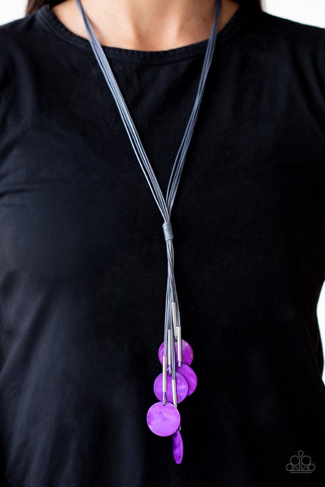 Tidal Tassels - Purple - Paparazzi Necklace Image